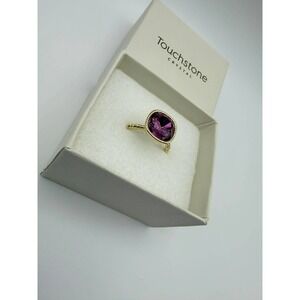 Touchstone Crystal by Swarovski Keepsake Ring, Golden Dark Rose Size 8